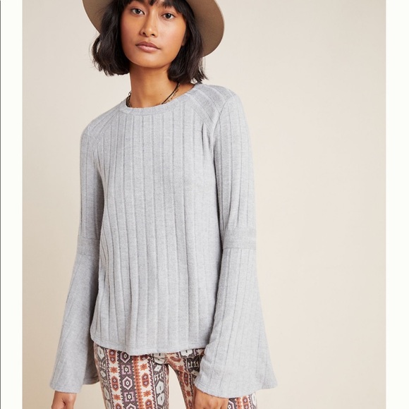 NWT! ANTHROPOLOGIE eri + ali Louis Ribbed Pullover Sweater - Size Medium - Picture 4 of 8